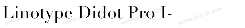 Linotype Didot Pro I字体转换